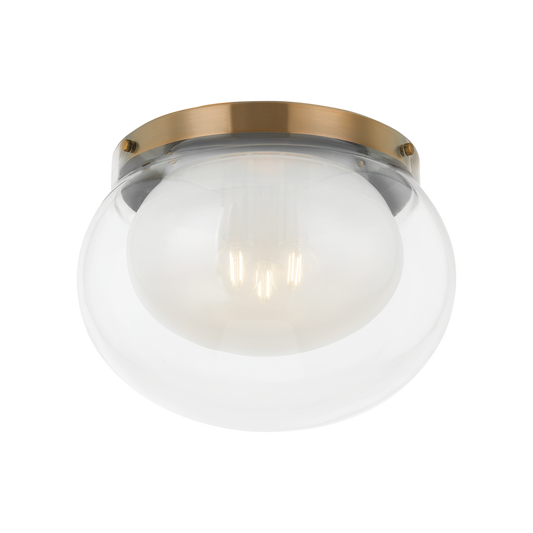 Magma Flush Mount with PATINA BRASS Finish