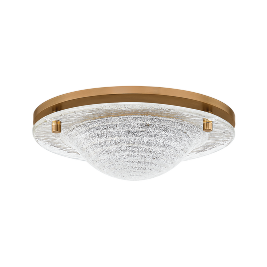 HALSTON FLUSH MOUNT with PATINA BRASS Finish