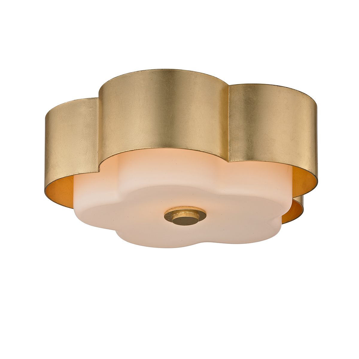 Allure Flush Mount with Gold Leaf Finish