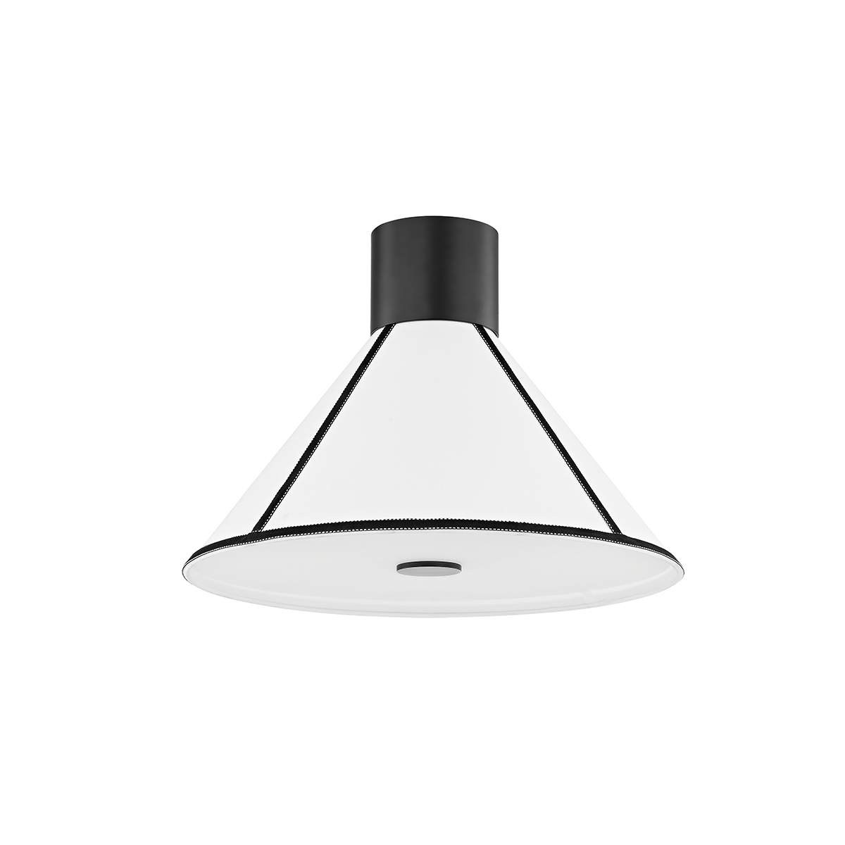 Forrest Semi Flush with SOFT BLACK Finish