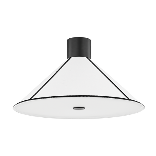 Forrest Semi Flush with SOFT BLACK Finish