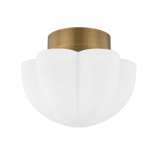 SEABROOK Flush Mount with HISTORIC BRONZE Finish