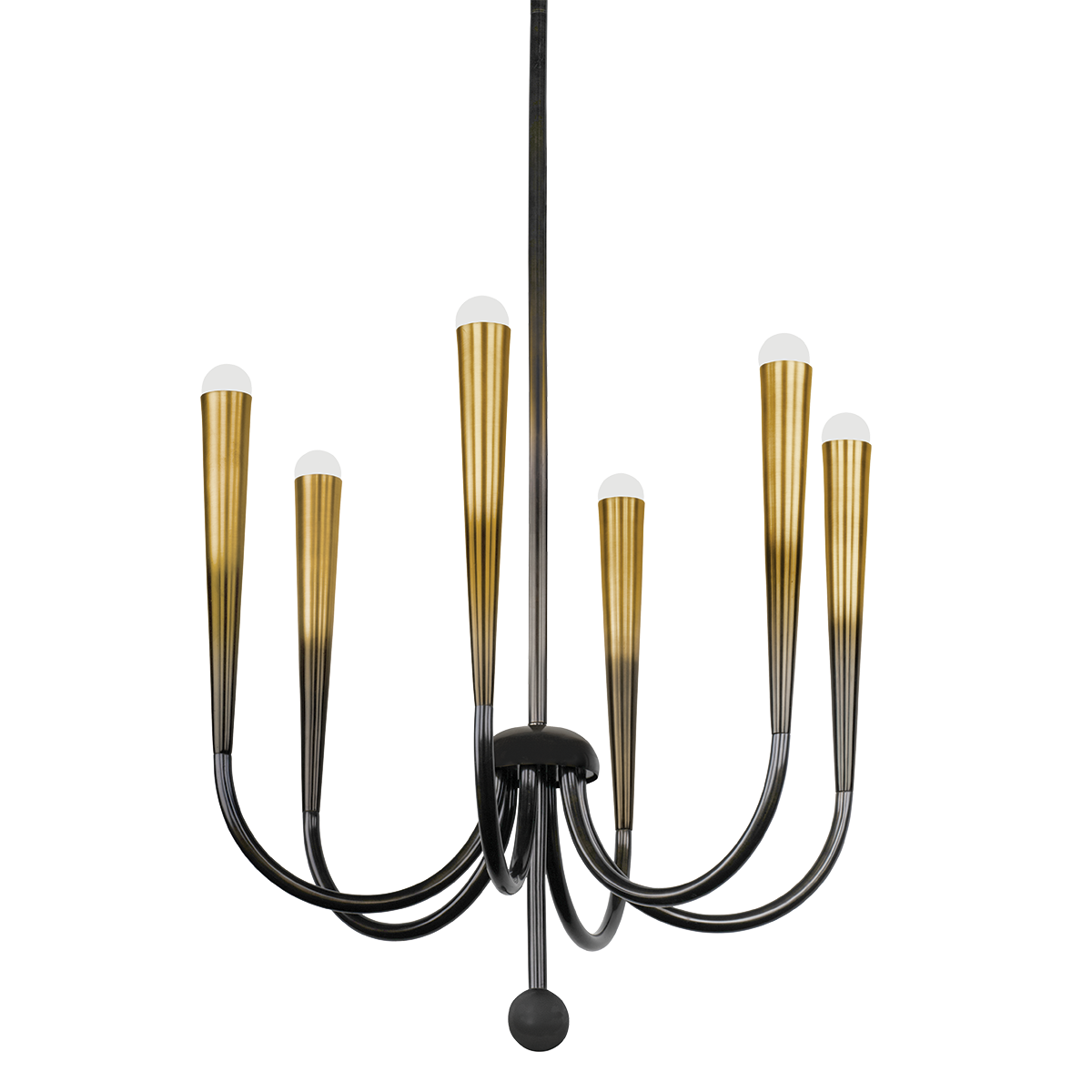 ADLEY Chandelier with GRADIENT BRASS Finish