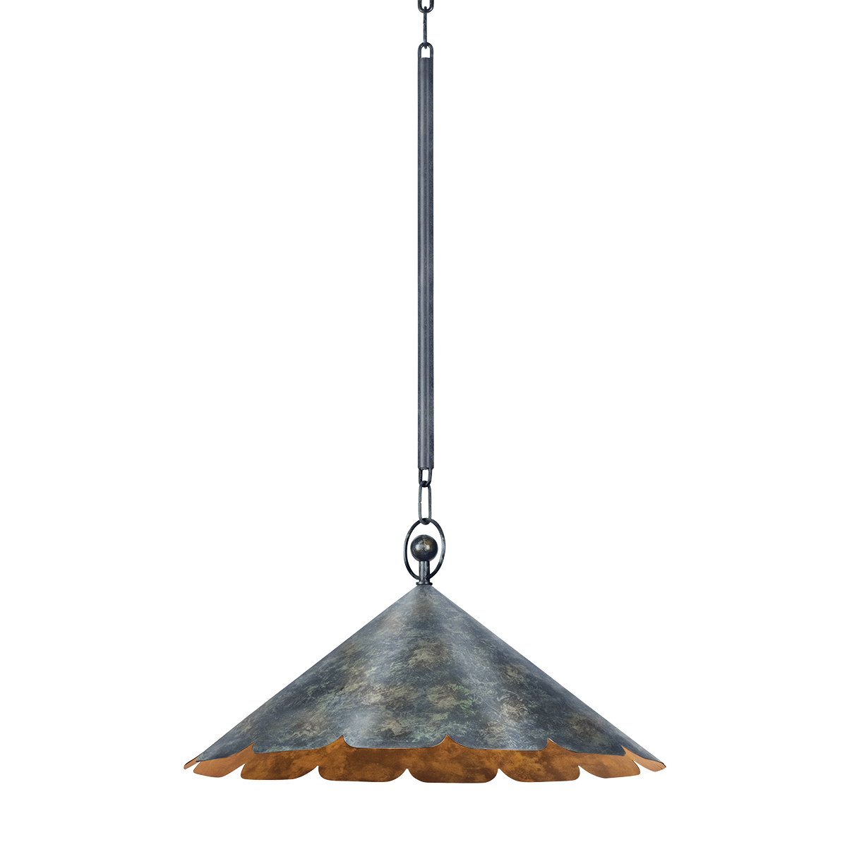 FOLLY BEACH Pendant with VERDIGRIS Finish