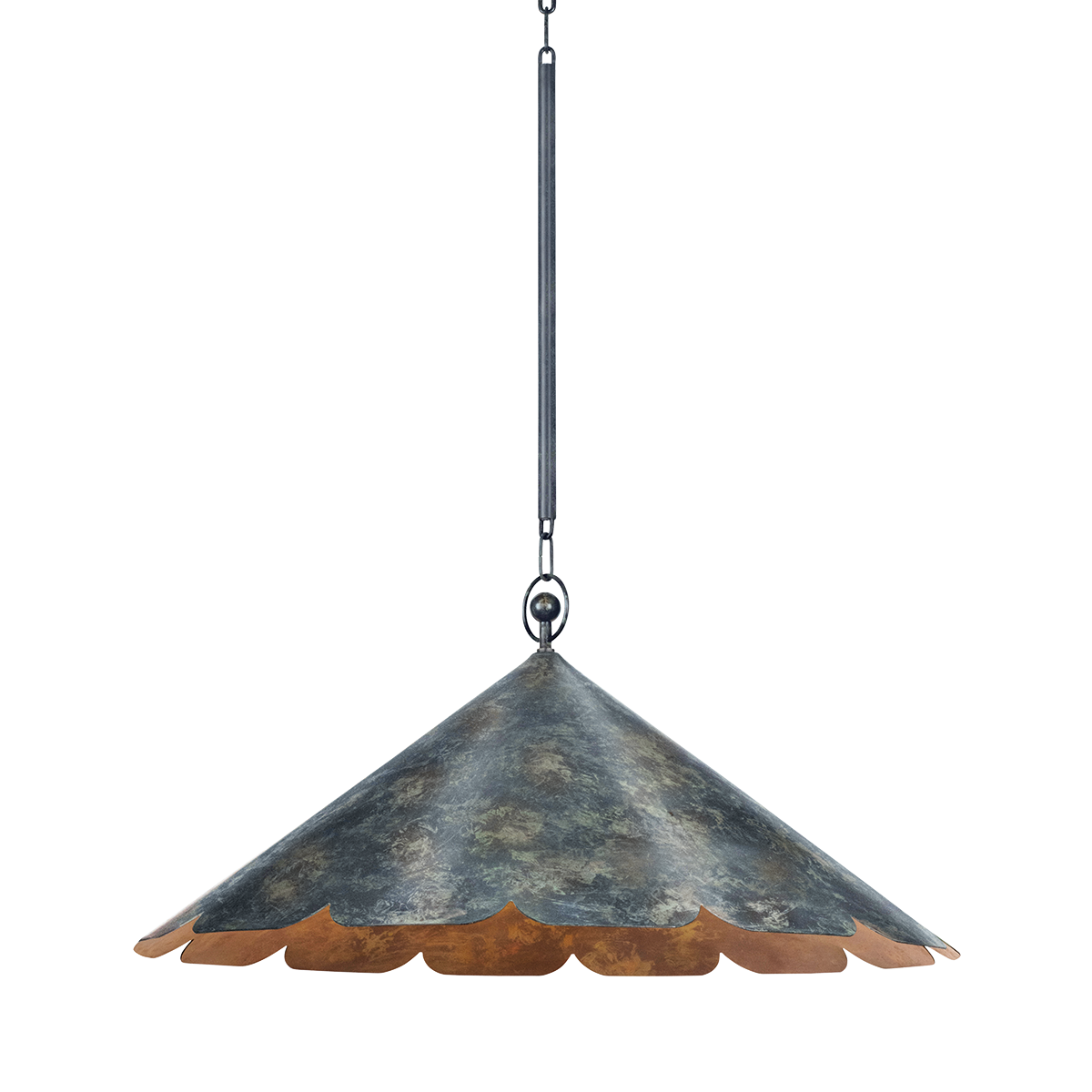 FOLLY BEACH Pendant with VERDIGRIS Finish
