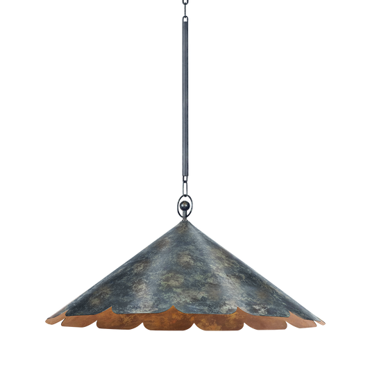 FOLLY BEACH Pendant with VERDIGRIS Finish