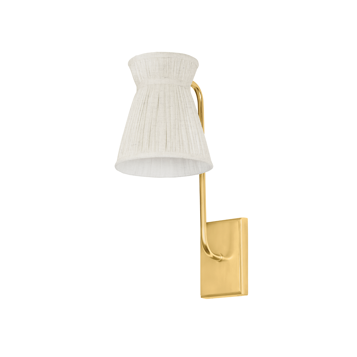 HOLLYWOOD Wall Sconce with AGED BRASS Finish