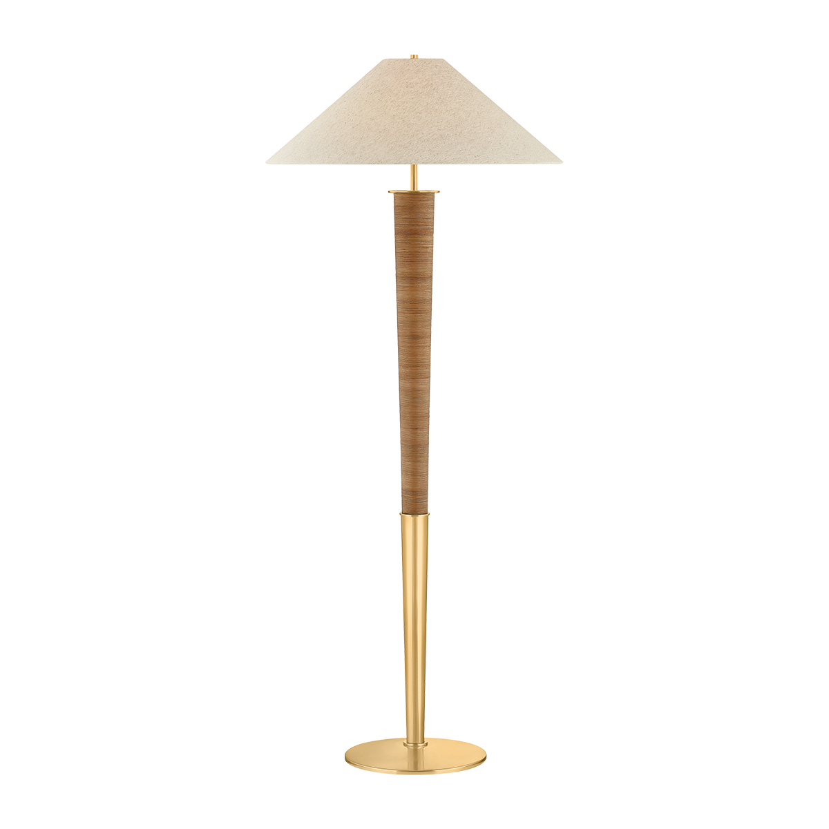 BOHICKET Floor Lamp with AGED BRASS Finish