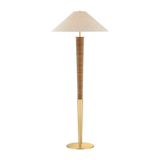 BOHICKET Floor Lamp with AGED BRASS Finish