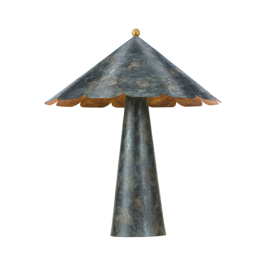 FOLLY BEACH Table Lamp with VERDIGRIS Finish