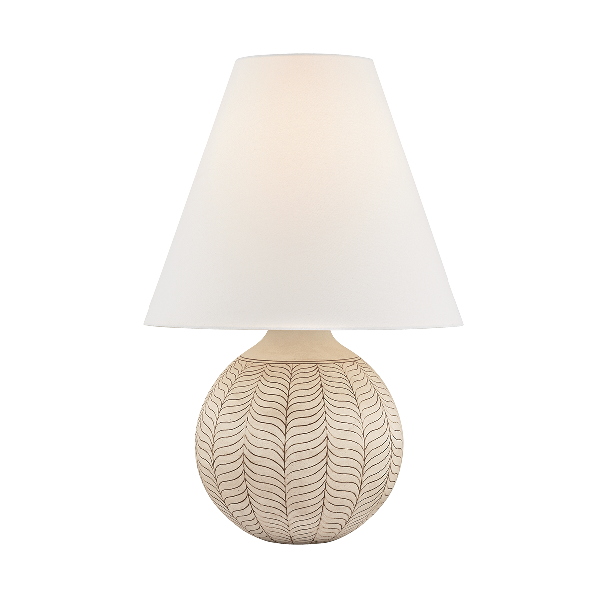 CAPERS Table Lamp with AGED BRASS/CERAMIC IVORY PETAL Finish