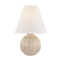 CAPERS Table Lamp with AGED BRASS/CERAMIC IVORY PETAL Finish