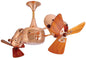 Duplo Dinamico 36 Inch Wood 360” rotational dual head ceiling fan. Multiple Finsh options to choose from.
