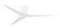 Eliza 3-blade paddle fan. Multiple Finish options to choose from. Gloss White / Gloss White Finish / 56 Inch
