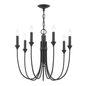 Cate Chandelier with FORGED IRON Finish