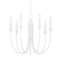 Cate Chandelier with GESSO WHITE Finish