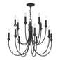 Cate Chandelier with FORGED IRON Finish