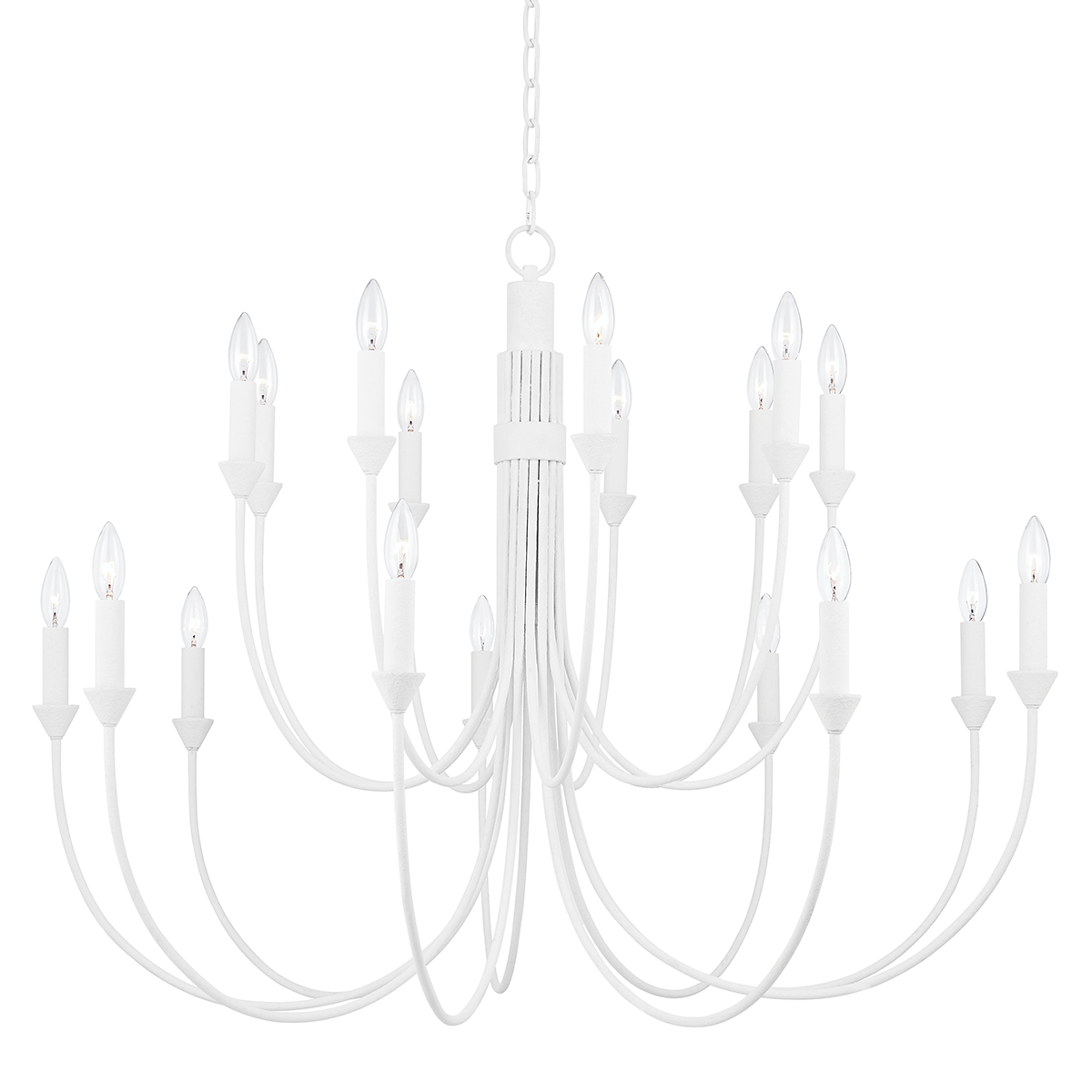 Cate Chandelier with GESSO WHITE Finish
