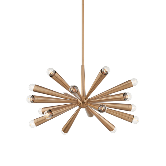 KEANU Chandelier with PATINA BRASS Finish