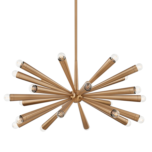 KEANU Chandelier with PATINA BRASS Finish