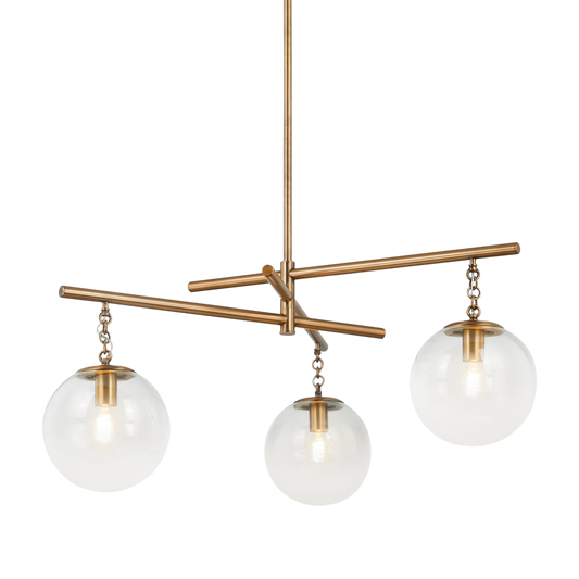 Wade Chandelier with PATINA BRASS Finish