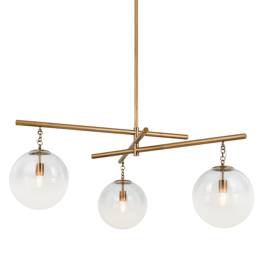 Wade Chandelier with PATINA BRASS Finish