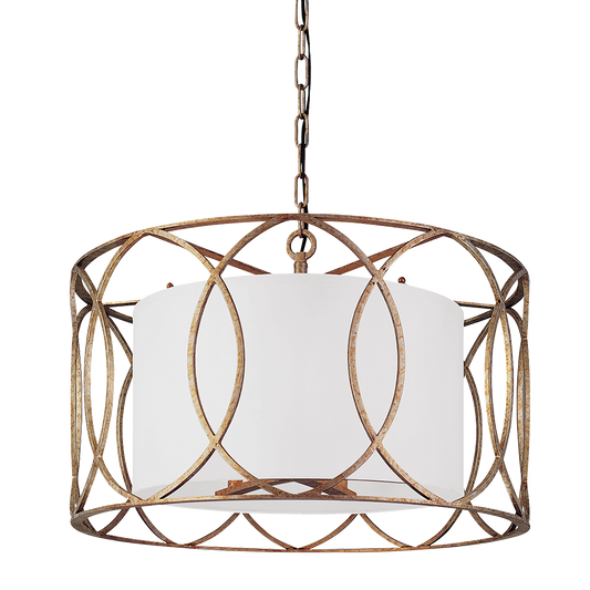 Sausalito Chandelier with SILVER GOLD Finish