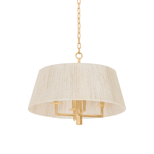 Azar Pendant with Vintage Gold Leaf Finish