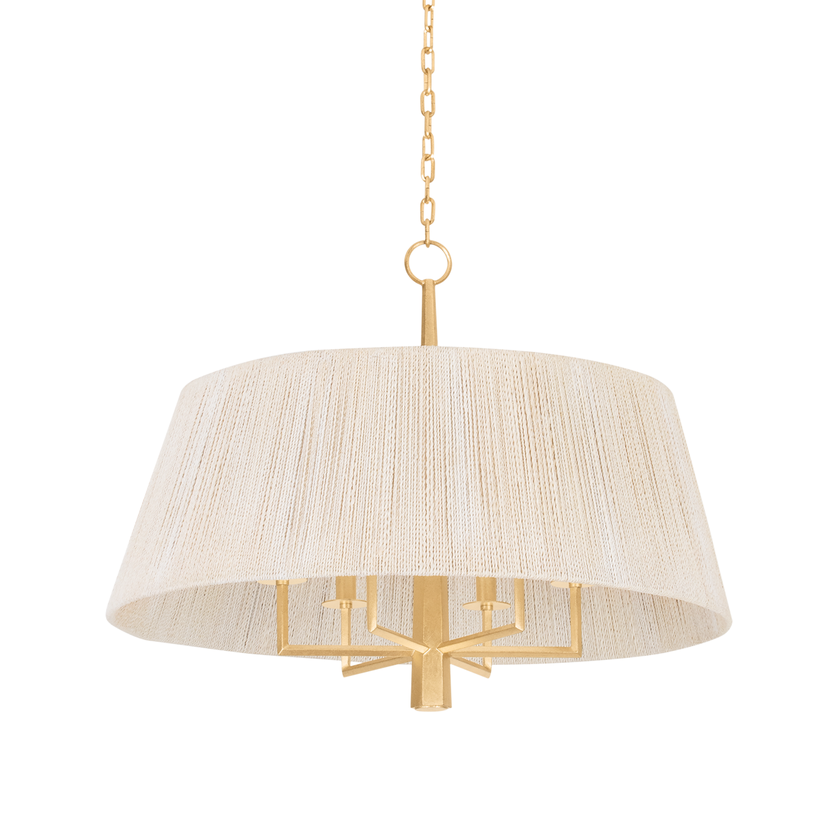 Azar Pendant with Vintage Gold Leaf Finish
