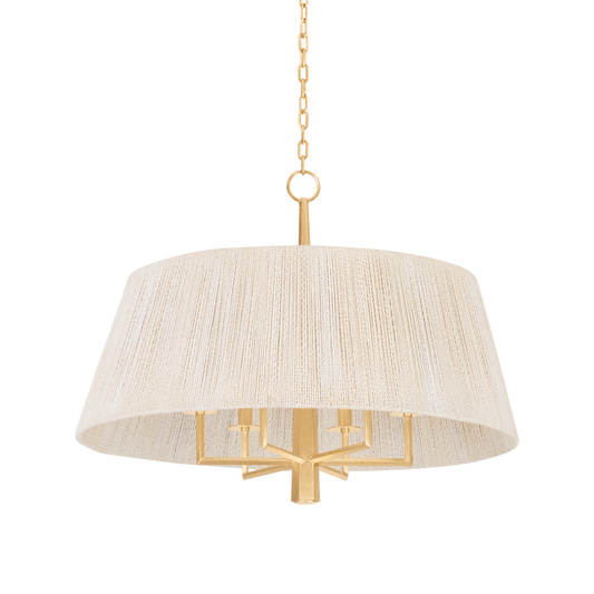 Azar Pendant with Vintage Gold Leaf Finish