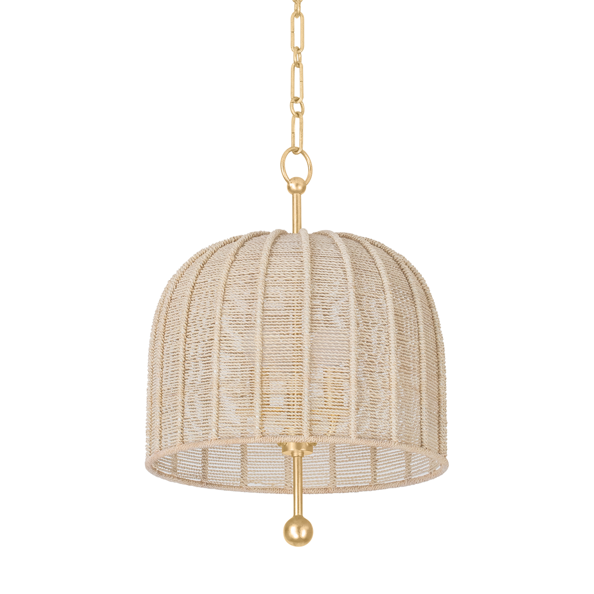 Lonnie Pendant with Vintage Gold Leaf Finish