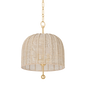 Lonnie Pendant with Vintage Gold Leaf Finish