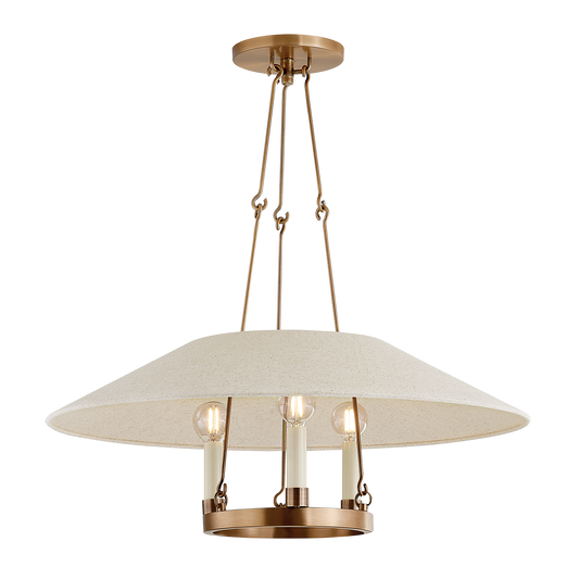 ARCHIVE Chandelier with PATINA BRASS Finish
