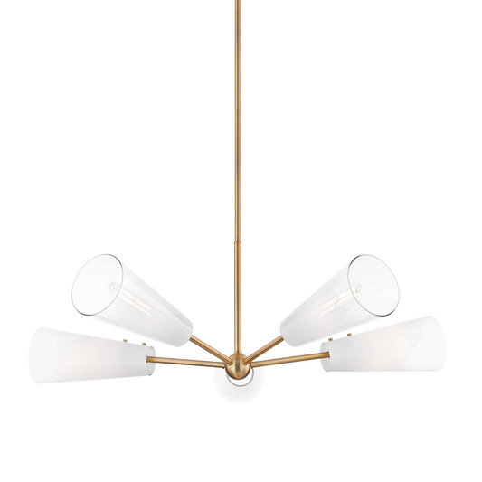 CAMARILLO Chandelier with PATINA BRASS Finish