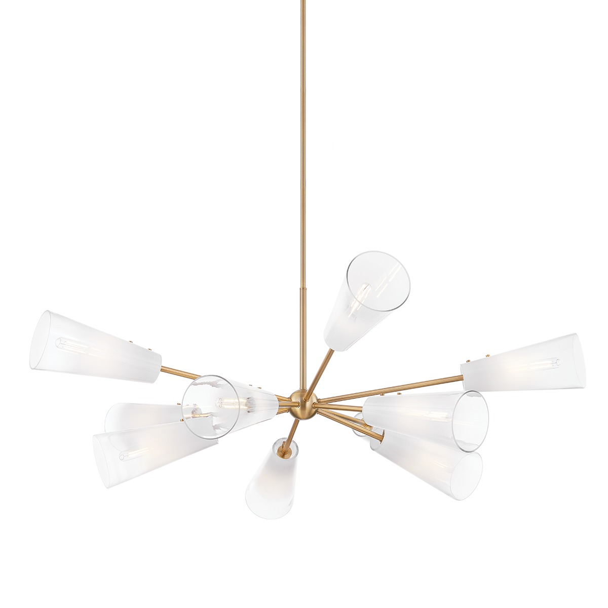 CAMARILLO Chandelier with PATINA BRASS Finish