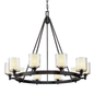 Arcadia Chandelier with TEXTURED IRON Finish