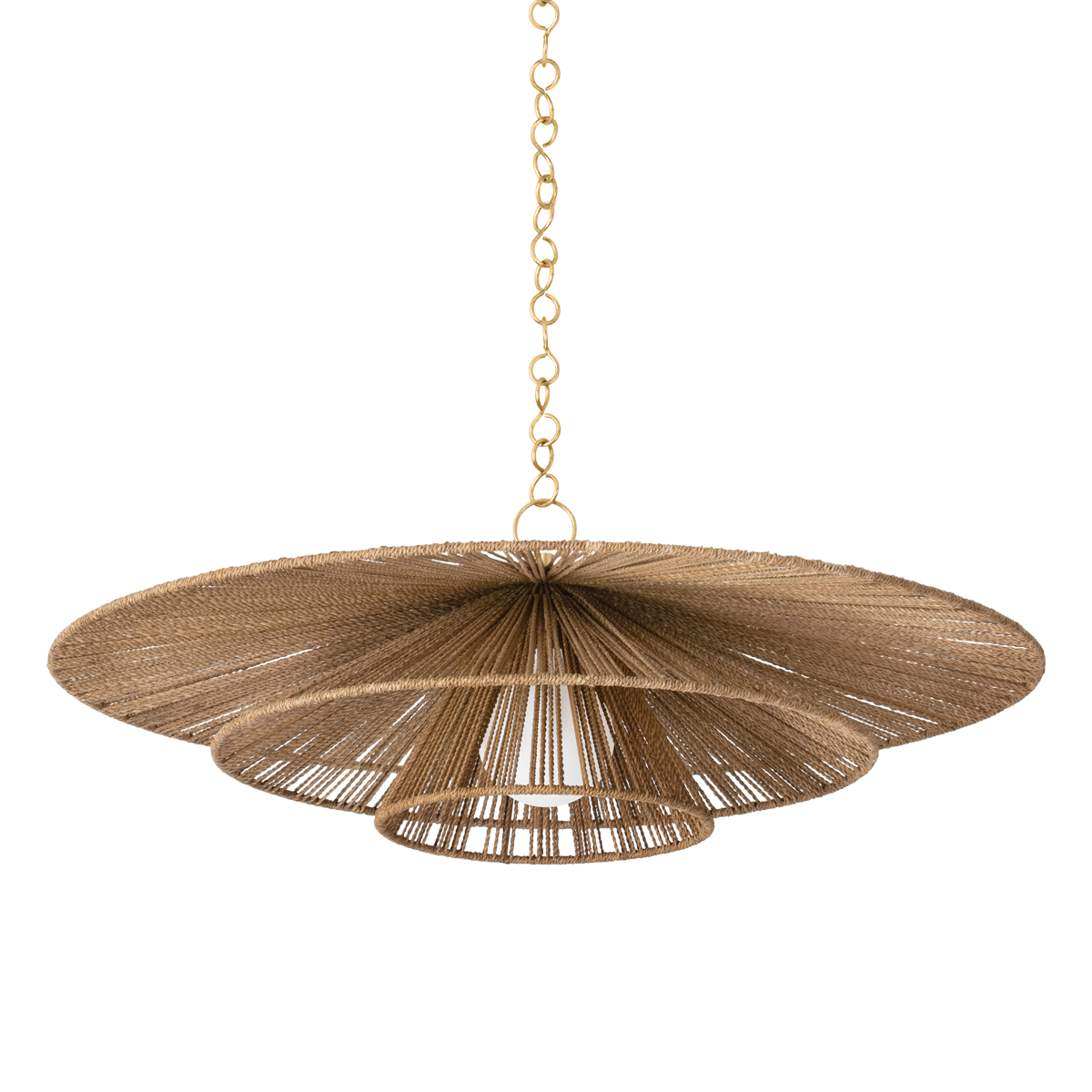 Levan Pendant with Vintage Gold Leaf Finish