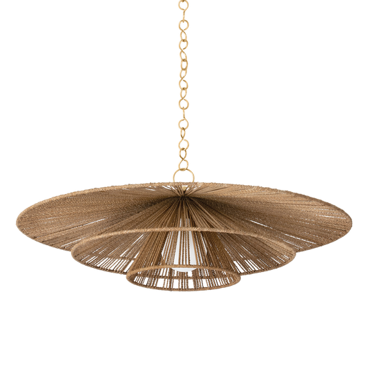 Levan Pendant with Vintage Gold Leaf Finish