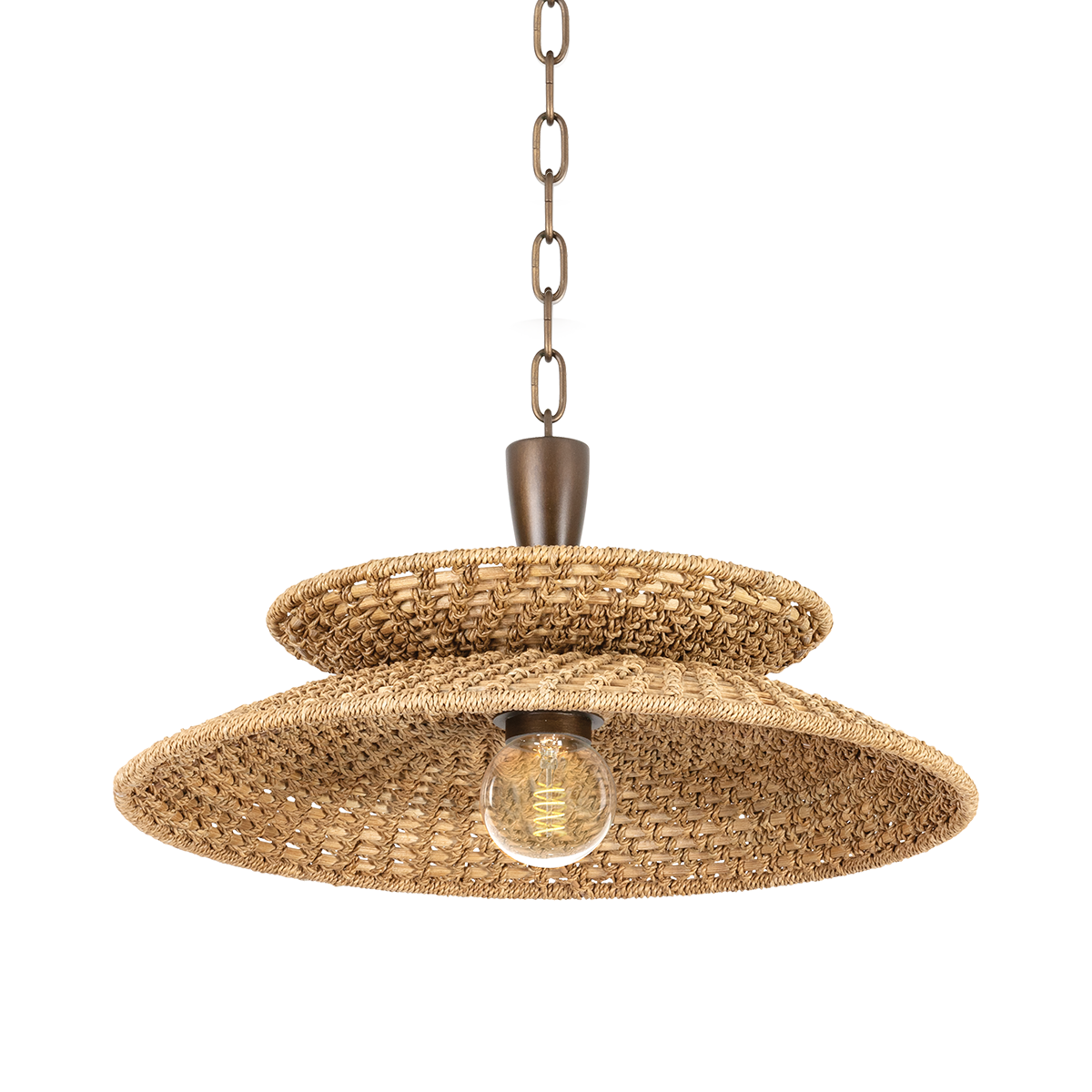 LANDRY Pendant with BRONZE LEAF Finish