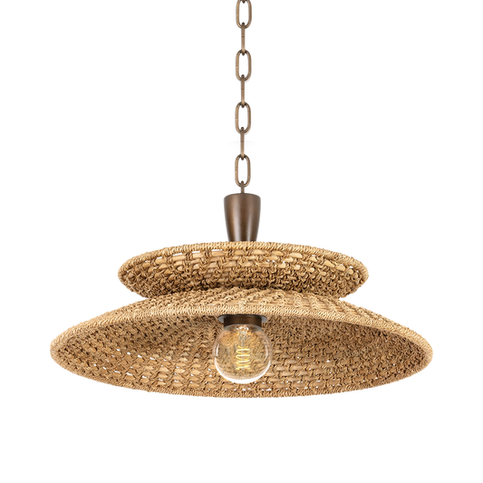 LANDRY Pendant with BRONZE LEAF Finish