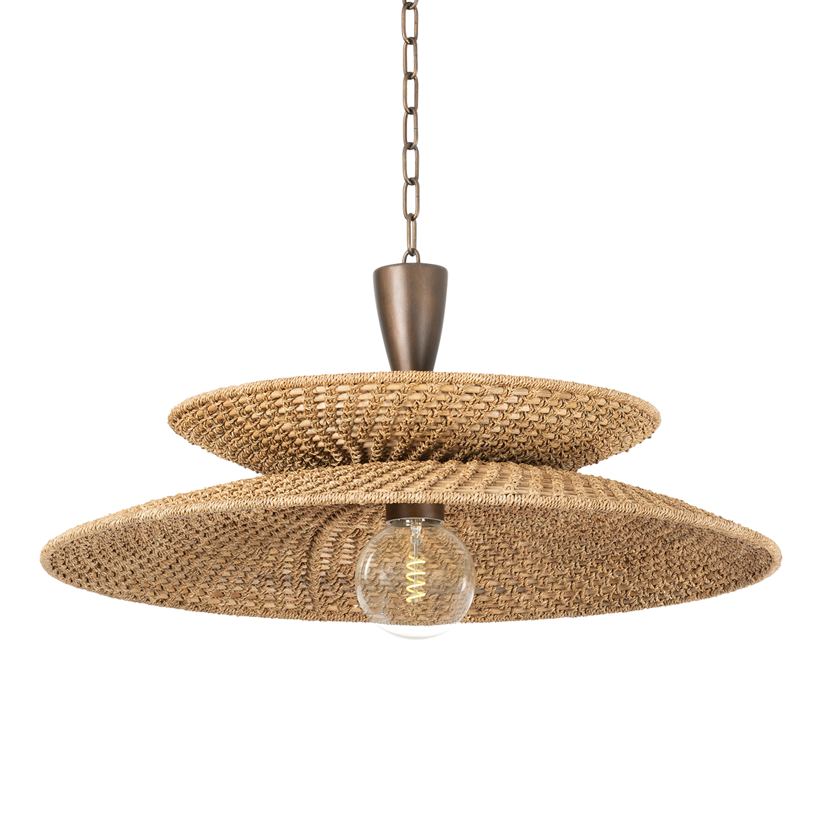 LANDRY Pendant with BRONZE LEAF Finish