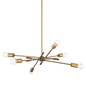 CHINO Chandelier with PATINA BRASS Finish