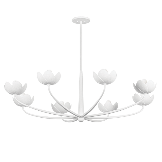 ARCATA Chandelier with GESSO WHITE Finish