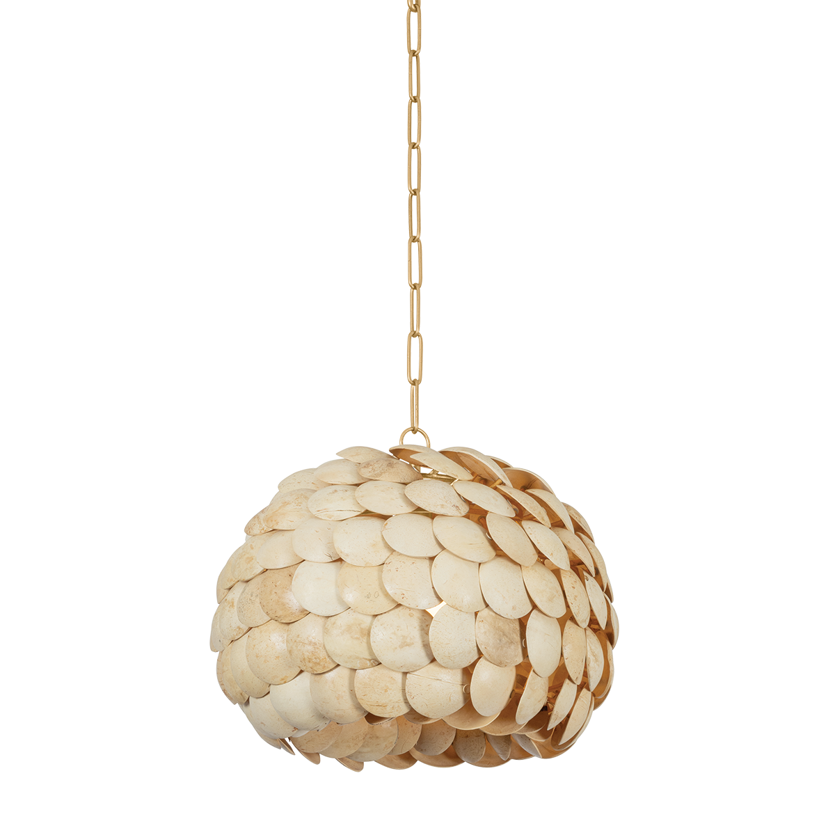 EDRIC Pendant with VINTAGE GOLD LEAF Finish