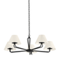 Ozias Chandelier with BLACK IRON Finish