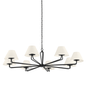 Ozias Chandelier with BLACK IRON Finish