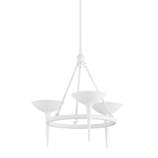 Cecilia Chandelier with GESSO WHITE Finish