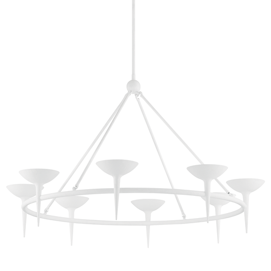 Cecilia Chandelier with GESSO WHITE Finish