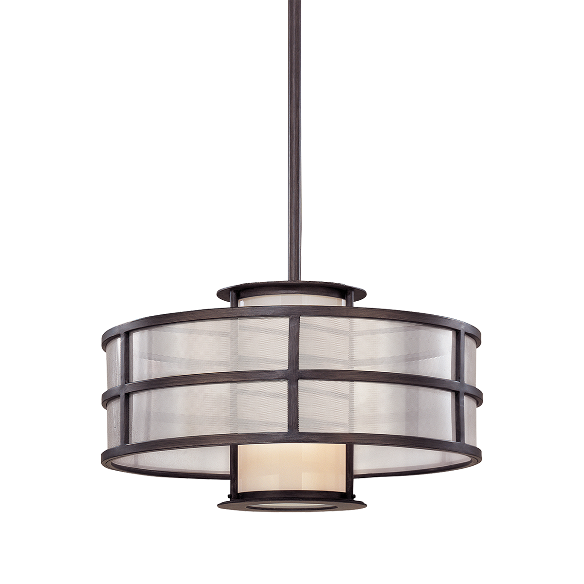 Discus Chandelier with Graphite Finish
