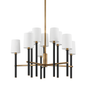 BELVEDERE Chandelier with PATINA BRASS Finish